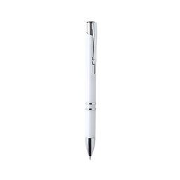 Bolígrafo personalizado de colores con detalles cromados Blanco