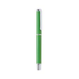 Bolígrafo roller con acabado metalizado Verde