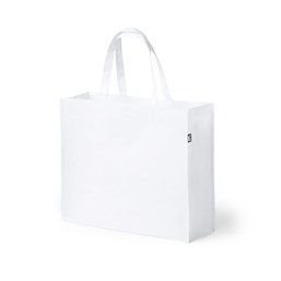 Bolsa de compra ecológica de plástico reciclado 105 g/m² Blanco