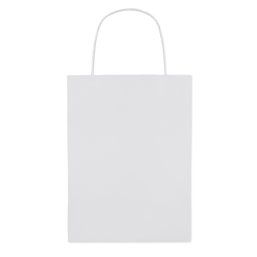 Bolsa de papel pequeña reciclable 16 x 23 x 10 cm Blanco