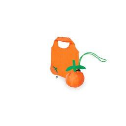 Bolsa de poliéster promocional plegable en forma de fruta Naranja
