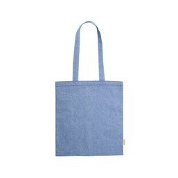 Bolsa ecológica de algodón reciclado de colores 120 g/m² Azul