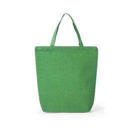 Bolsa non-woven de 90 g/m² con cremallera Verde