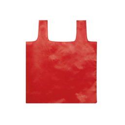 Bolsa plegable de plástico reciclado 45x38,5 cm Rojo