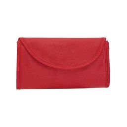 Bolsa plegable en non woven ribete color 38 x 42 cm Rojo