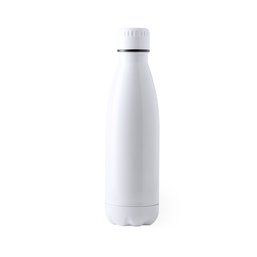 Botella de acero inox. personalizada en 360º y a todo color (700 ml) Blanco