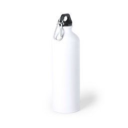Botella de agua personalizada de aluminio (800 ml) Blanco