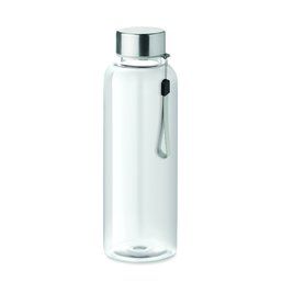 Botella de agua personalizada de tritán sin BPA con correa (500 ml) Transparente