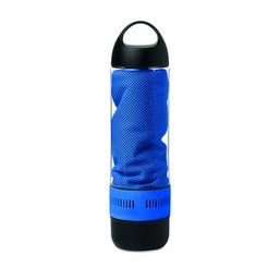 Botella deportiva personalizada de tritán con altavoz y toalla (500 ml) Azul Royal