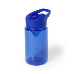 Botella deportiva personalizada infantil de plástico sin BPA (440 ml) Azul