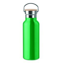 Botella térmica personalizada de acero inox. y pared doble (500 ml) Verde