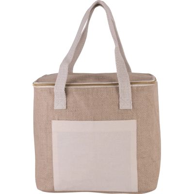 Bolsa isotérmica exterior de yute Natural