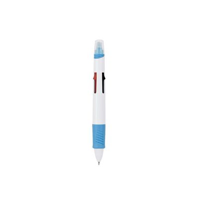 Bolígrafo 4 colores con marcador Azul