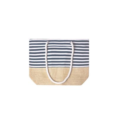 Bolsa Cremallera de Algodón y Yute