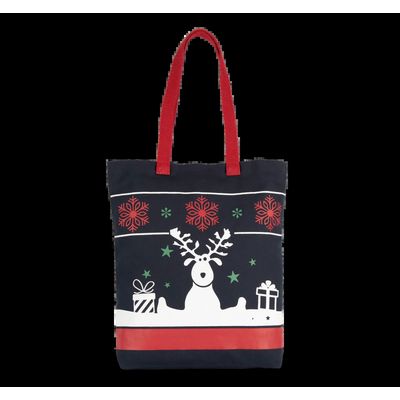 Bolsa navideña de algodón Night Navy