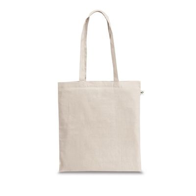 Bolsa de algodón reciclado sin teñir Natural Claro