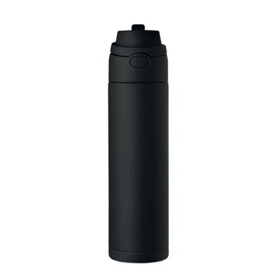 Botella doble pared 500 ml acero reciclado con pajita