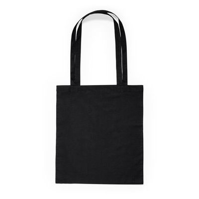 Bolsa de algodón de color 140 g/m² Negro 37X41Cm