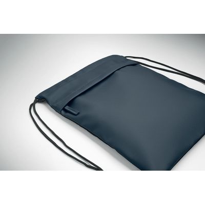 Bolsa con cordón y bolsillo frontal