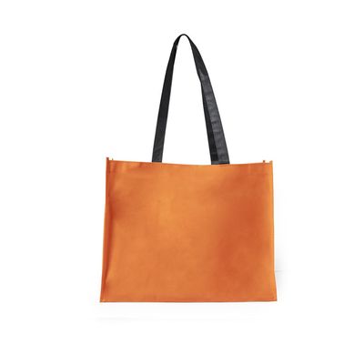 Bolsa de compra en non woven grueso con asas negras Nara