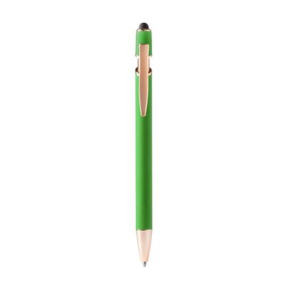 Bolígrafo metálico con carga jumbo Verde Helecho Tinta Azul