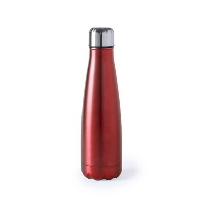 Botella de agua personalizada de acero inox. 630ml acabado mate Roj