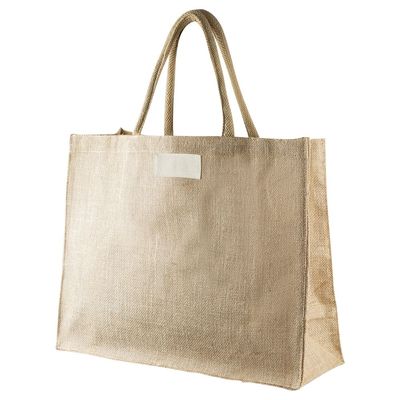 Bolsa de yute con asas cortas