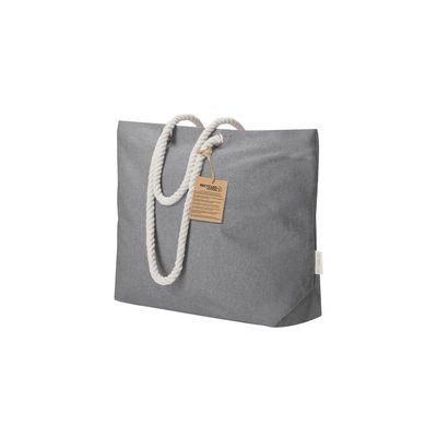Bolsa algodón reciclado 220g con asas trenzadas