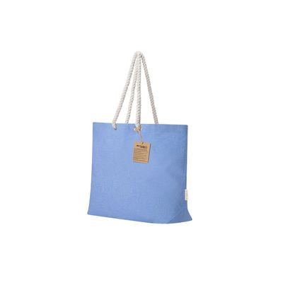 Bolsa algodón reciclado 220g con asas trenzadas