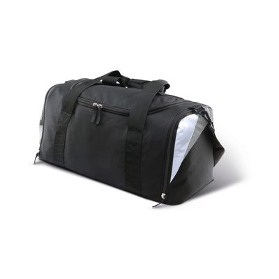 Bolsa deportiva mediana Black / White / Light Grey