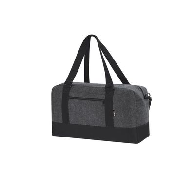 Bolso de fieltro con cremallera y asas