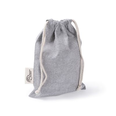 Bolsa de algodón y poliéster 120g Gris