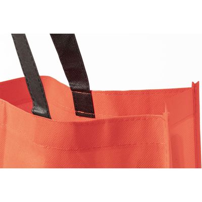 Bolsa de compra en non woven grueso con asas negras