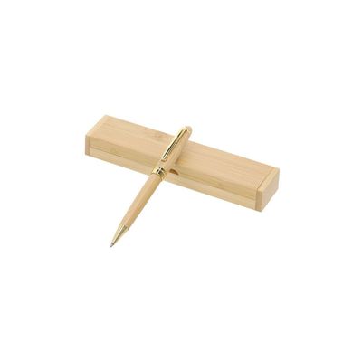 Bolígrafo de bambú con estuche diseño