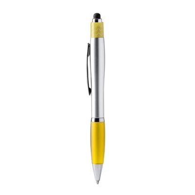Bolígrafo fidget con spinner antiestrés Amarillo Tinta Azul