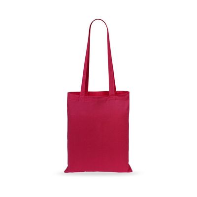 Bolsa Algodón Asas Largas Roj