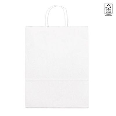 Bolsa de papel blanca