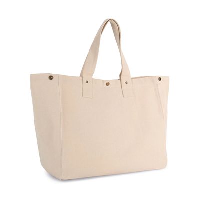 Bolsa shopper de algodón con bolsillo interior