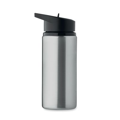 Botella de acero inox con boquilla plegable