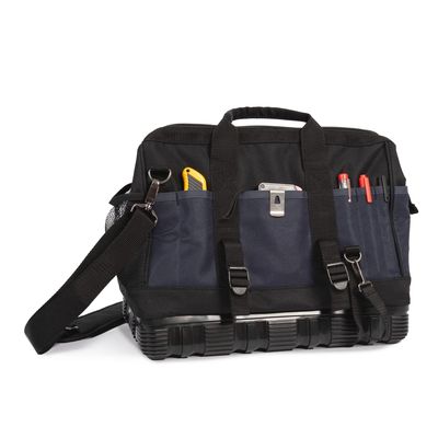 Bolsa de herramientas con fondo de plástico Black / Navy