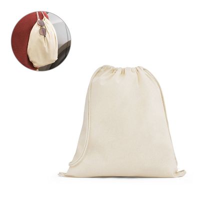 Bolsa mochila de algodón 140 g/m²