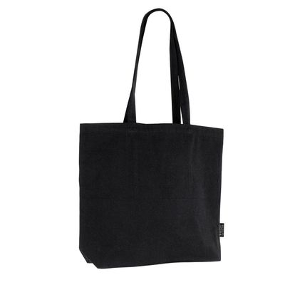 Bolsa de hombro de algodón reciclado Negro