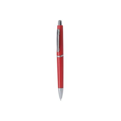 Bolígrafo pulsador ABS accesorio cromado tinta negra Roj
