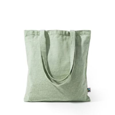 Bolsa de algodón Fairtrade reciclado Verde