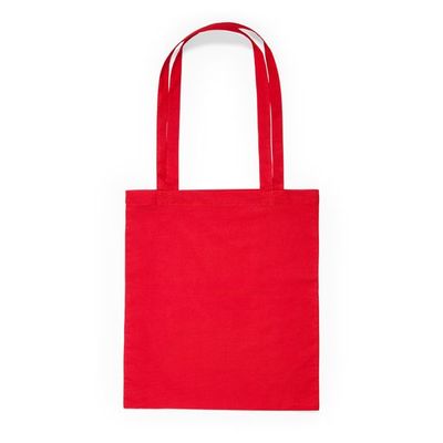 Bolsa de algodón de color 140 g/m² Rojo 37X41Cm