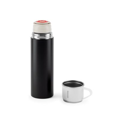 Botella de acero de doble con tapa vaso