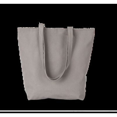 Bolsa tote de algodón orgánico con fuelle Metal Grey