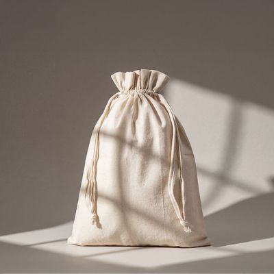Bolsa de Cordón en Algodón 27x35 cm
