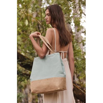 Bolsa shopper con cierre de presión