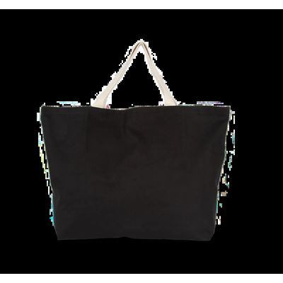 Bolsa shopper clásica extragrande Black / Natural